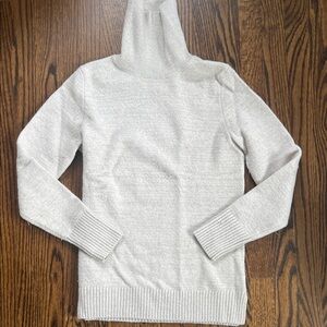 Women's Cream Turtleneck Sweater